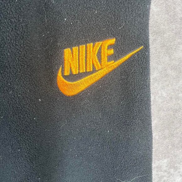 Nike Women's Black and Orange Fleece Joggers - Picture 4 of 4